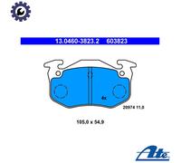 ATE Brake Pad Set 13.0460-3823.2 - Disc Brake OE Replacement for Citroën, Peugeot