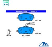 ATE 13.0460-3824.2 Brake pad set