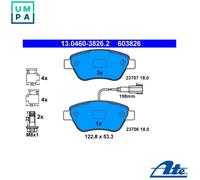 Brake pads 13.0460-3826.2 ATE for FIAT ALFA ROMEO