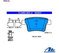Brake pads 13.0460-3831.2 ATE for FORD JAGUAR
