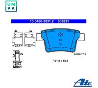 ATE 13.0460-3831.2 Brake pad set