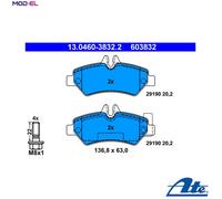 Brake pads 13.0460-3832.2 ATE for VW CRAFTER 30-35 Bus CRAFTER 30-50 Van