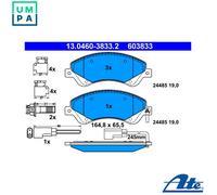 ATE Front Brake Pad Set 13.0460-3833.2 for Ford Transit 2.2 TDCi