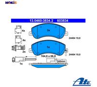 Brake pads 13.0460-3834.2 ATE for FORD TRANSIT Bus TRANSIT Van
