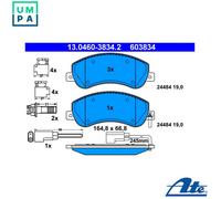 ATE Brake Pads 13.0460-3834.2 – Disc Brake Pad Set for Ford Transit Van/Bus 2.3 16V CNG RWD