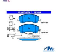 ATE Brake Pads 13.0460-3834.2 – Disc Brake Pad Set for Ford Transit Van/Bus 2.3 16V CNG RWD