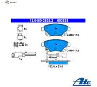 Brake pads 13.0460-3835.2 ATE for FORD TRANSIT Bus TRANSIT Van