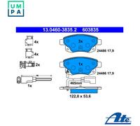 Brake pads 13.0460-3835.2 ATE for FORD TRANSIT Bus TRANSIT Van