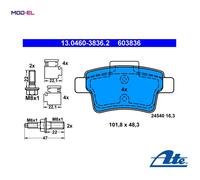 DISC BRAKE PADS SET FOR CITROEN C4 PICASSO I UD 5FV 9HR RHH 6FY RFJ ATE