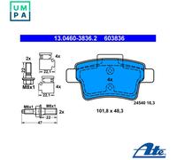 DISC BRAKE PADS SET FOR CITROEN C4 PICASSO I UD 5FV 9HR RHH 6FY RFJ ATE