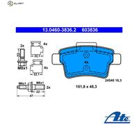DISC BRAKE PADS SET FOR CITROEN C4 PICASSO I UD 5FV 9HR RHH 6FY RFJ ATE