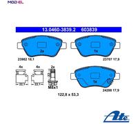 BRAKE PAD SET DISC BRAKE 13.0460-3839.2 FOR VAUXHALL ADAM CORSA/VAN/Mk/III 1.0L