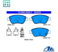 Brake pads 13.0460-3839.2 ATE for OPEL CORSA D CORSA D Hatchback Van ADAM