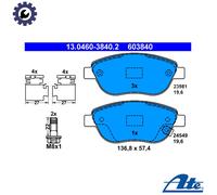 BRAKE PAD SET DISC BRAKE 13.0460-3840.2 FOR OPEL A 13 DTC/Z 13 DTJ 1.2L 4cyl