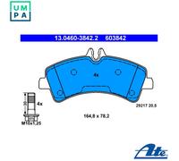 Brake pads 13.0460-3842.2 ATE for MERCEDES-BENZ VW