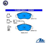 Brake pads 13.0460-3846.2 ATE for FIAT FORD