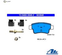 Brake pads 13.0460-3848.2 ATE for OPEL CORSA D