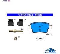 ATE 13.0460-3848.2 Brake pad set