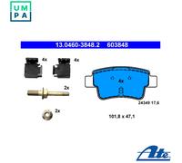 ATE 13.0460-3848.2 Brake pad set