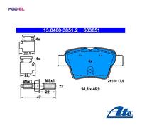 ATE 13.0460-3851.2 Brake pad set