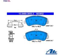 BRAKE PAD SET DISC BRAKE 13.0460-3852.2 FOR MERCEDES-BENZ M 274.920 2.0L 4cyl