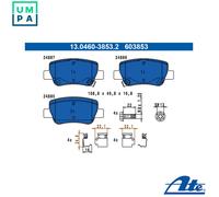 DISC BRAKE PADS SET FOR TOYOTA AVENSIS SALOON T27 1AD FTV 1ZR FAE 1WW ATE
