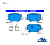 Brake pads 13.0460-3854.2 ATE for TOYOTA VERSO