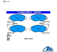 ATE 13.0460-3856.2 Brake pad set