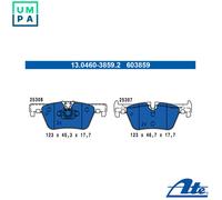 ATE Brake Pads 13.0460-3859.2 - Disc Brake Set for BMW 1/3/4 (F20 F21 F23)