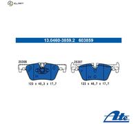 ATE Brake Pads 13.0460-3859.2 - Disc Brake Set for BMW 1/3/4 (F20 F21 F23)