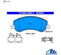 ATE Brake Pad Set 13.0460-3860.2 - Disc Brake for VW Amarok (2H0698151)