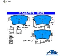 BRAKE PAD SET DISC BRAKE 13.0460-3862.2 FOR FIAT PUNTO/GRANDE/EVO/Hatchback 1.2L