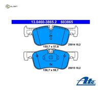 ATE 13.0460-3865.2 Brake pad set
