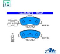 BRAKE PAD SET DISC BRAKE 13.0460-3867.2 FOR PEUGEOT CITROEN C4/CACTUS/Van 1.2L