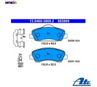 DISC BRAKE PADS SET FOR PEUGEOT 308 II AHW 5FM 5GN 5FV 5FA HMZ 9HP 9HC ATE