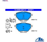 BRAKE PAD SET DISC BRAKE 13.0460-3871.2 FOR PEUGEOT PARTNER/Box/Body/MPV 2008
