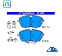 BRAKE PAD SET DISC BRAKE 13.0460-3876.2 FOR PEUGEOT 308/Hatchback/Van/SW/II 1.2L