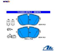 ATE 13.0460-3876.2 Brake pad set