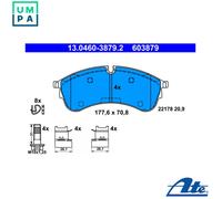 ATE 13.0460-3879.2 Brake pad set