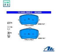 ATE 13.0460-3889.2 Brake pad set