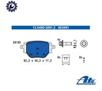 BRAKE PAD SET DISC BRAKE 13.0460-3891.2 FOR PEUGEOT 208II2008II OPEL 3cyl 1.5L