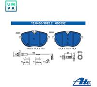 ATE 13.0460-3892.2 Brake pad set