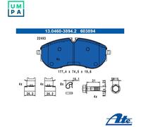 ATE 13.0460-3894.2 Brake pad set