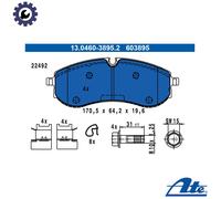 BRAKE PAD SET DISC BRAKE 13.0460-3895.2 FOR VW GRAND/CALIFORNIA/Camper 2.0L