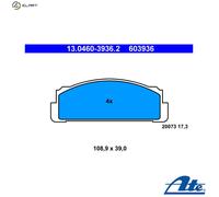 NEW BRAKE PAD SET DISC BRAKE FOR FIAT LANCIA AUTOBIANCHI SEAT 127 A 000 ATE