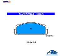 NEW BRAKE PAD SET DISC BRAKE FOR FIAT LANCIA AUTOBIANCHI SEAT 127 A 000 ATE