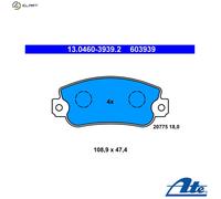 BRAKE PAD SET DISC BRAKE 13.0460-3939.2 FOR SEAT TERRA/Van IBIZA/ MARBELLA 1.7L