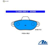 Fits ATE 13.0460-3950.2 Brake Pad Set, disc brake UK Stock