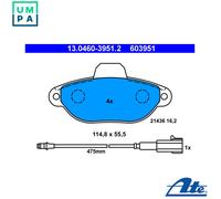 BRAKE PAD SET DISC BRAKE 13.0460-3951.2 FOR FIAT PUNTO/Hatchback/Van LANCIA