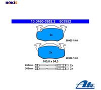 ATE 13.0460-3952.2 Brake pad set